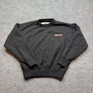 YG 4Hunnid Sweater Mens X-Large Black Crew Neck Streetwear Kut Sew Pullover Knit